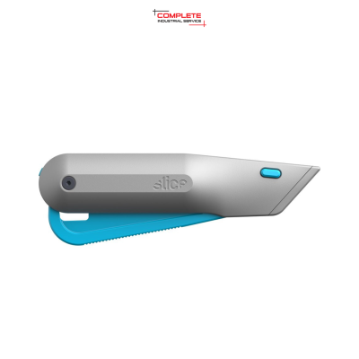 SLICE SMART RETRACT METAL SQUEEZE GRIP  SAFETY KNIFE รุ่น 10494 มีดเซฟตี้แบบกดจับ พร้อมด้ามจับโลหะและระบบคืนใบมีดอัตโนมัติ