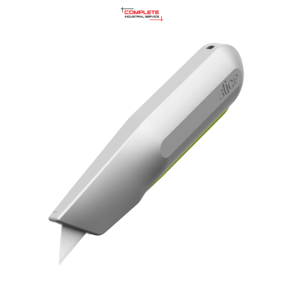 SLICE 10493 – Auto-Retractable Metal-Handle Squeeze Grip Safety Knife ใบมีดปลอดภัยต่อปลายนิ้ว (Finger Friendly Blade)