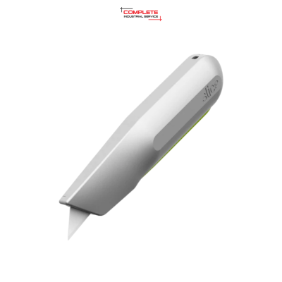 SLICE SMART RETRACT METAL SQUEEZE GRIP  SAFETY KNIFE รุ่น 10494 มีดเซฟตี้แบบกดจับ พร้อมด้ามจับโลหะและระบบคืนใบมีดอัตโนมัติ