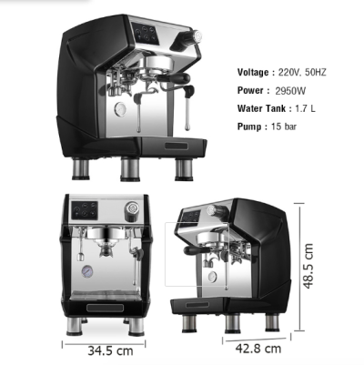 เครื่องชงกาแฟเอสเปรสโซ่ 1 หัวกรุ๊ป 2950W.