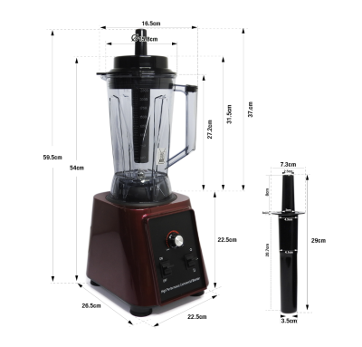 เครื่องปั่นผัก ผลไม้ 1680W โถปั่น 2.3 ลิตร