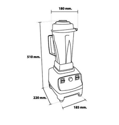 เครื่องปั่นสมูทตี้ ปั่นน้ำผลไม้ iMIX [ไอมิกซ์] 1800W สำหรับปั่นงานหนัก