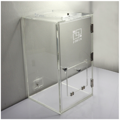 กล่องเก็บเสียง IMIX ฝาเปิดด้านบน-ฝาสไลด์เปิด 28x28x58cm