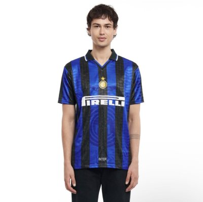 เสื้อ Inter Milan Official Retro 1998 ลิขสิทธิ์สโมสร พร้อม ชื่อ Adriano 10 (Unsigned)