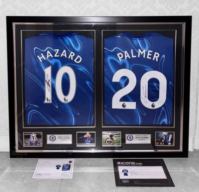 เสื้อ Chelsea 24/25 พร้อม ลายเซ็นสด Eden Hazard+Cole Palmer