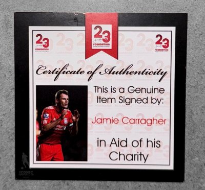 โปสเตอร์ Montage พร้อมลายเซ็นสด Jamie Carragher