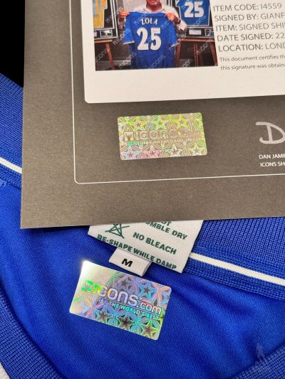 เสื้อ Chelsea Retro Signed Gianfranco Zola