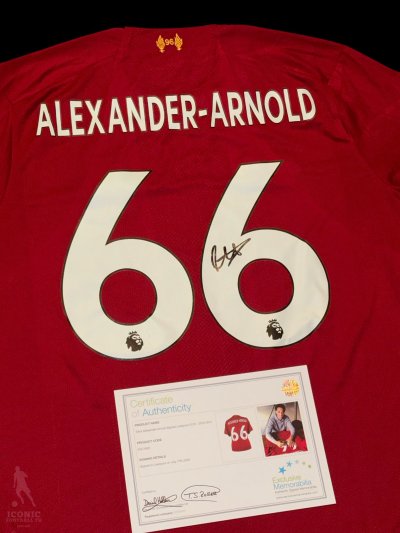 เสื้อ Liverpool 19/20 official Signed "Trent Alexander Arnold"