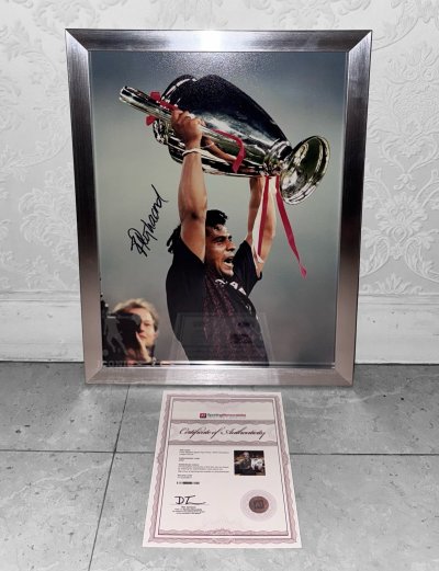 โปสเตอร์  Frank Rijkaard UCL Winner เข้ากรอบ พร้อมลายเซ็นสด