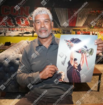 โปสเตอร์  Frank Rijkaard UCL Winner เข้ากรอบ พร้อมลายเซ็นสด