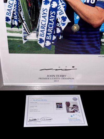 โปสเตอร์ John Terry Signed Chelsea Poster
