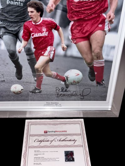 โปสเตอร์ Peter Beardsley Signed "Liverpool Legend"