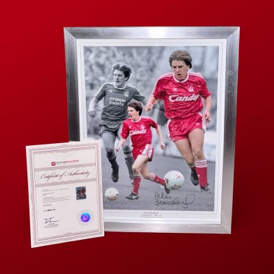 โปสเตอร์ Peter Beardsley Signed "Liverpool Legend"