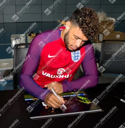 โปสเตอร์ Alex Oxlade-Chamberlain Silver Signed England Photo