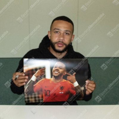 โปสเตอร์ Memphis Depay Signed "Netherland Celebration"