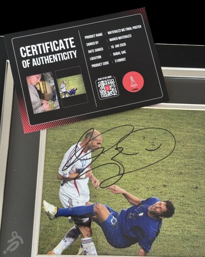 โปสเตอร์ Marco Materazzi "World Cup Champions"