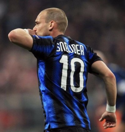 โปสเตอร์ Wesley Sneijder UCL Winner เข้ากรอบ พร้อมลายเซ็นสด