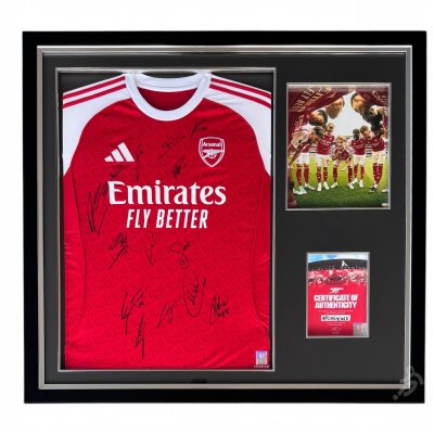 เสื้อ Arsenal official ฤดูกาล 2025/2026 พร้อม ลายเซ็นสดนักเตะชุดใหญ่