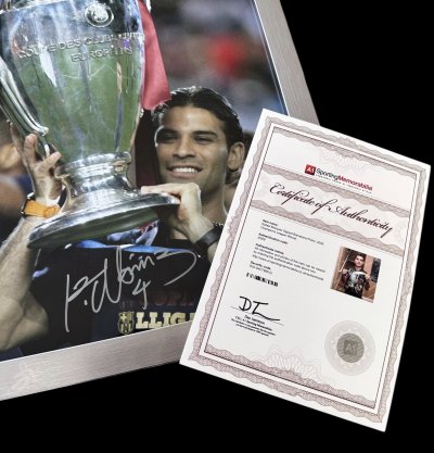 โปสเตอร์ Rafael Márquez UCL Winner เข้ากรอบ พร้อมลายเซ็นสด(copy)