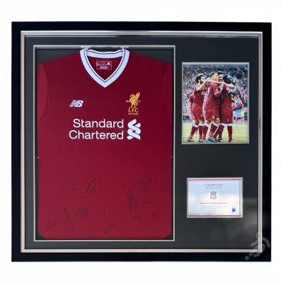 เสื้อ Liverpool Official Signed 17/18 Squad Signed (Club COA)