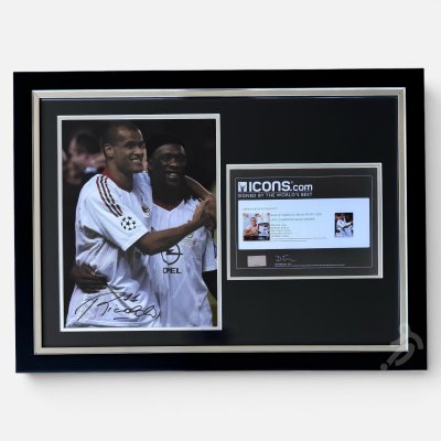 โปสเตอร์ Rivaldo UCL Winner เข้ากรอบ ใบเซอร์ พร้อมลายเซ็นสด