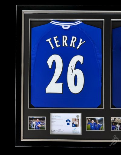 เสื้อ Chelsea 21/22 Retro พร้อม ลายเซ็นสด Didier Drogba + John Terry