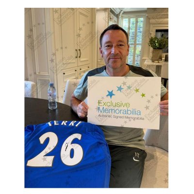 เสื้อ Chelsea 21/22 Retro พร้อม ลายเซ็นสด Didier Drogba + John Terry