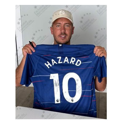 เสื้อ Chelsea 18/19 พร้อม ลายเซ็นสด Eden Hazard พร้อมเข้ากรอบ