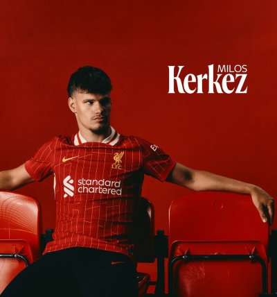 ป้าย Anfield Street Sign  พร้อมลายเซ็นสด Miloš Kerkez เข้ากรอบ