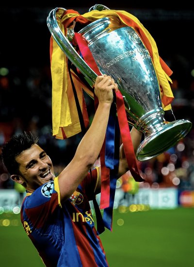 เสื้อ Barcelona Retro Signed by David Villa พร้อมข้อความพิเศษ