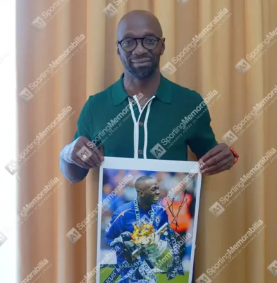 โปสเตอร์ Claude Makélélé Signed Chelsea Photo