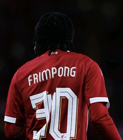 ป้าย Anfield Street Sign พร้อมลายเซ็นสด Jeremie Frimpong เข้ากรอบ