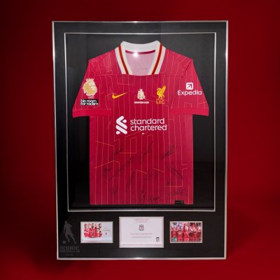 เสื้อ Liverpool Official Signed Champions 24/25 Squad Signed (Club COA)