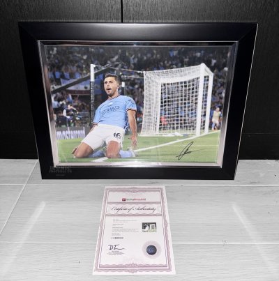 โปสเตอร์ Rodri Signed Manchester CIty