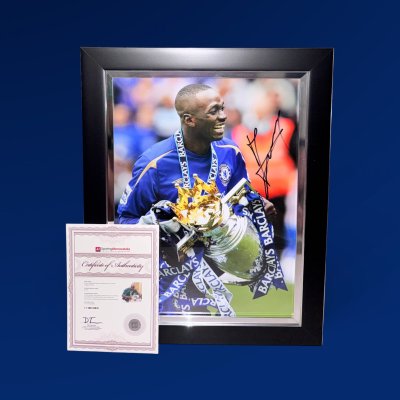 โปสเตอร์ Claude Makélélé Signed Chelsea Photo