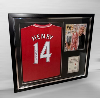 เสื้อ Arsenal Retro พร้อม ลายเซ็นสด Thierry Henry