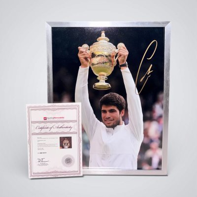 โปสเตอร์ Carlos Alcaraz Signed Photo "Wimbledon"