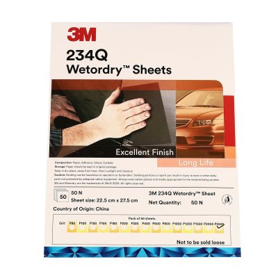 กระดาษทรายน้ำ 3M รุ่น 234Q เบอร์ #80-#2500 ขนาด 9X11 นิ้ว