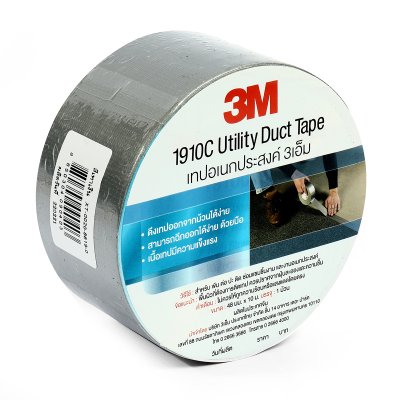 เทปผ้าเอนกประสงค์ 48 มม.X10 ม. 3M รุ่น NO.1910C (สีดำ/สีเงิน)