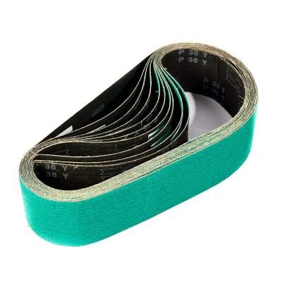 กระดาษทรายสายพาน 4"X48" เบอร์ G36 สีเขียว 3M รุ่น 577F