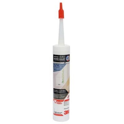 กาวซิลิโคน แบบมีกรด 3M ขนาด 300ML (สีขาว/คริสตัลใส/อะลูมิเนียม)
