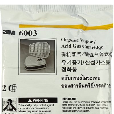 ตลับกรองไอระเหยสารตัวทำละลายและไอกรด 3M รุ่น 6003/6005
