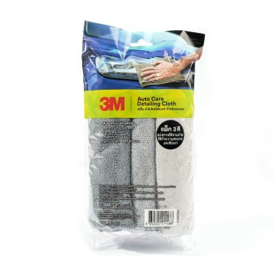 ผ้าไมโครไฟเบอร์ 3M รุ่น Z052-0477 สีเทา ขนาด 40X40 ซม. (แพ็ค 3 ชิ้น)