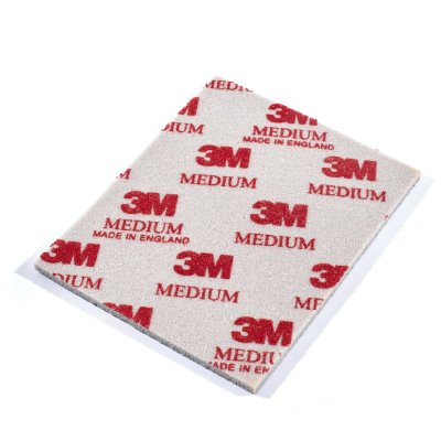 ฟองน้ำกระดาษทราย 3M รุ่น 02606 เบอร์ #120-180 ขนาด 110X140 มม. (20PC/BX)