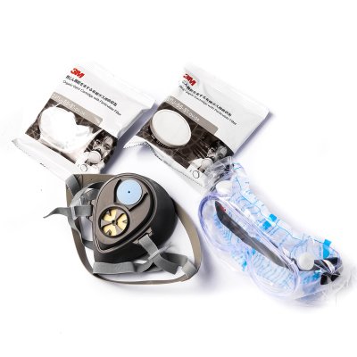 หน้ากากครึ่งหน้าไส้กรองเดี่ยวครบเซต 3M รุ่น 3200-55