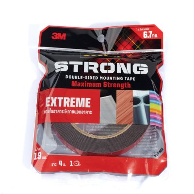 เทป 2 หน้าแรงยึดติดสูง 3M รุ่น Scotch Extreme (12/19 มม.)