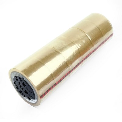เทปปิดกล่อง OPP 48 มม.X40 หลา 3M รุ่น #305 (สีแทน/สีใส) แพ็ค 6 ม้วน