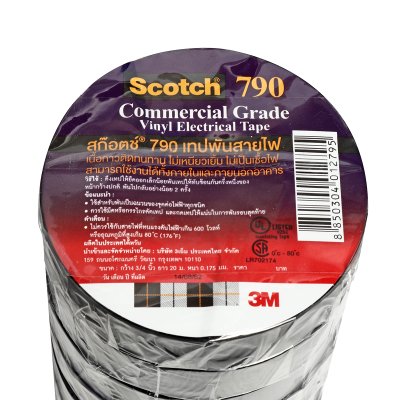 เทปพันสายไฟ 790 3/4X20M (แถม WIRENUT T/Y) 3M