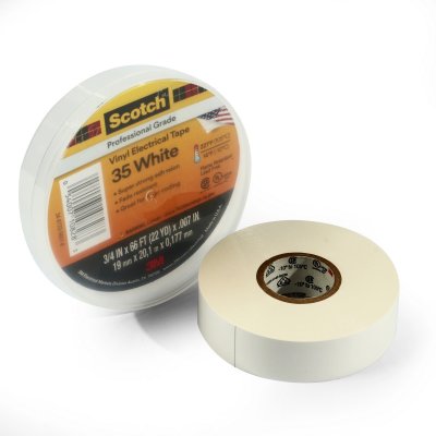 เทปพันสายไฟ SCOTCH 35 3/4"X66FT 3M (น้ำเงิน/ขาว/เขียว/เหลือง/แดง)
