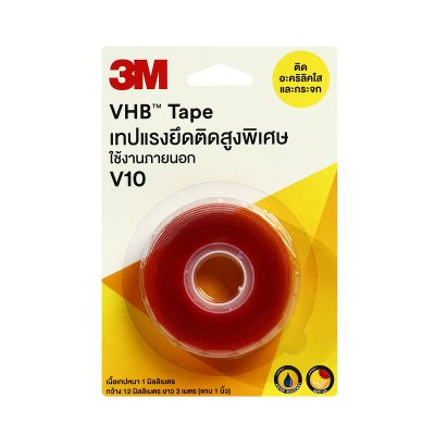 เทปแรงยึดติดสูงพิเศษ VHB 3M รุ่น V10 (12/18 มม.)